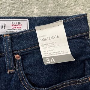 GAP Low Rise Denim Jeans in Dark Blue